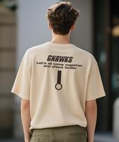 Jeneleolwogseu G-25-Ss-726 Printed Short Sleeve T-Shirt_Cream Beige Cream/2Xl