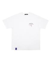 Upper Strop [Up9607] Comma Flower Pocket Short Sleeve T-Shirt White L