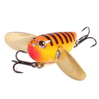 with Two Metal Spoon Bee-Shaped Fishing Bait Bumblebee Fishing Lure Bee Crankbait Lure  Fresh Water style 8