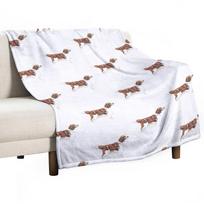 Welsh Springer Spaniel Dog Breed Show Stack Stand Throw Blanket wednesday Blanket For Baby Blanket For Sofa Size: 75*100cm, Weight: 230 GSM