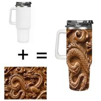 Frozen Lake Winter Ice Fish 40oz Insulated Tumbler  Dropship BPA Free powder angler all day hot drink mug 40oz(1133.98g) balta