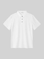 Icaruk Striped Spandex Collared Short Sleeve Tee Cstee114 Reference/100
