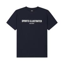 Sports Illustrated Basic Logo Round T-Shirt (Navy) S