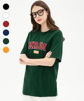 Mary James [Unisex - Oversized] Upper Case Half Sleeve (5 Colors) Burgundy - L