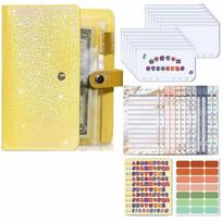 Wallet Budgeting Budget Binder Planner 6 Hole Binder Pockets Money Saving Envelope  Office geltona
