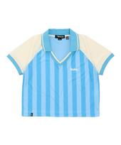 Golla W Soccer Crop T-Shirts [Sky Blue] Sky Blue/Free