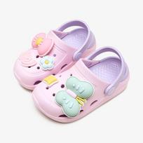 Toddler Kids Boys Girls Cute Garden Clogs Water Sandals Slip on Shoes Slipper Slides Lightweight Outdoor Summer Infant Children Inner Length15CM rožinė