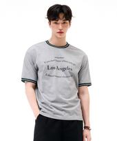Chase Cult Men'S Ringer Tip Color Block Short Sleeve T-Shirt - Gray Grey/95