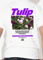 Doldol Loving-Flower_T_07 Loving Flower Spring Tulip Flower Illustration Design T-Shirt White/L