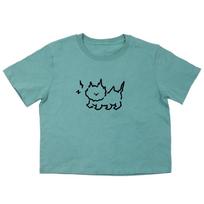 Awesome Us A Cat Struck By Lighting Crop Short Sleeve T-Shirt_ 5 Colors Pink/Free