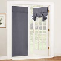 Foreign Trade Cross-border French Velcro Punch-free Self-adhesive Polyester Solid Color Door Window Curtain Standard&26w40l66 pilka
