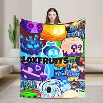 B-Blox Kitsune Fruits Super Warm Blanket Travel Plush Throw Blanket Comfortable Couch Chair Flannel Bedspread Sofa Bed Cover Size: 75*100cm, Weight: 230 GSM