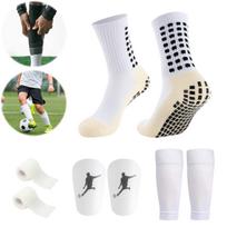 Customized Adult Football Shin Guard Socks Mini Leg Cover Set with Protective Polyester Sports Pads L balta