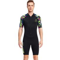 Mens 1.5mm Shorty Wetsuit Snorkeling Swimming Surfing Diving Warmth UV Protection Chloroprene Neoprene Medium juoda