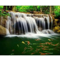 5d Round Diamond Painting Landscape Waterfall Cross Stitch Diamond Dots Mountain Scenery Embroidery 20X30CM