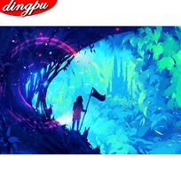 5D Diamond Painting Kit Landscape Mosaic Home Decoration Embroidery Mountain Cross Stitch Handmade Gift 20X30CM