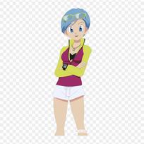 Pleistukai drabužiams, krepšiui, su lyginimo plėvele, terminiai lipdukai, Bulma, Bulma, Goku raštas, skalbiami, šilumos perdavimo black