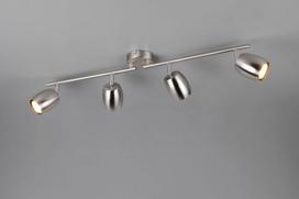 Trio Nancy spotlight 4-pc GU10 brushed steel gaismeklis R86264007 4017807657029