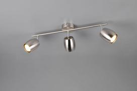 Trio Nancy spotlight 3-pc GU10 brushed steel gaismeklis R86263007 4017807656985