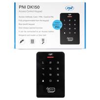 DK150 autonominė prieigos kontrolės klaviatūra, atrakinimas PIN, RFID kortele, IP65, juoda