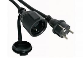 RUBBER EXTENSION CABLE - 5 m - 3G1.5 - SCHUKO