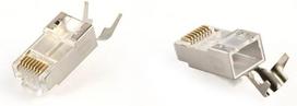 Connector Gembird CAT7 8P8C RJ45 gold plated 15u FTP SFTP 100pcs
