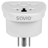 Power adapter SAVIO Travel adapter Global socket – US plug 10A