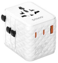 Power adapter SAVIO Travel adapter Universal 20W USB-A USB-C