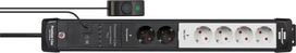 Brennenstuhl 1951560103 power extension 3 m 6 AC outlet(s) Indoor Black, Light grey