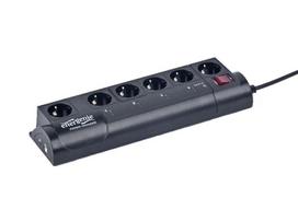 EnerGenie EG-PMS2 surge protector Black 6 AC outlet(s) 220 – 230