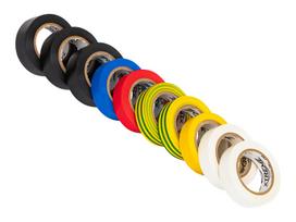 Instaliacinės izoliacinės ir sujungimo medžiagos // Izoliacinės juostos // 54-039# Taśma izolacyjna klejąca 0,13mm/15mm/10m - mix 10szt