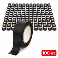 Instaliacinės izoliacinės ir sujungimo medžiagos // Izoliacinės juostos // 54-038# Taśma izolacyjna klejąca 0,15mm/25mm/10m - czarna wielopak