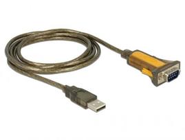 DeLOCK 65840 serial cable Black, Yellow 1.5 m USB Type-A DB-9