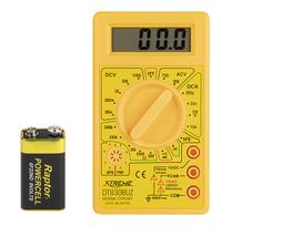 Universalus skaitmeninis multimetras DT830BUZ Xtreme Yellow su LCD ekranu | 50 001