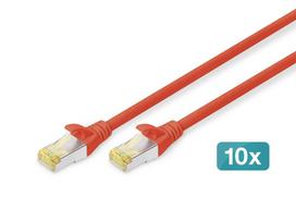 Digitus CAT 6A S/FTP patch cable, 10 pieces