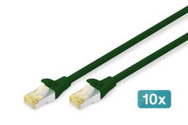 Digitus CAT 6A S/FTP patch cable, 10 pieces
