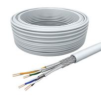Draka Laying Cable UCHOME SS26, Cat 7, S/FTP, PiMF, white, 100m Ring