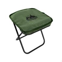 Camping Stool Camp su krepšiu Kompaktiška kėdė sulankstoma maža nešiojama žalia