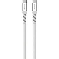 Nevox USB 2.0 cable, USB-C male > USB-C male 48V / 5A (white, 1 meter, PD 3.1, charging with up to 240 watts, magnetically retractable)