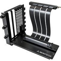 Montech Vertical GPU Mounting Kit, PCIe 4.0 riser cable black, 20cm