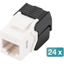 Digitus CAT 6 Keystone module, unshielded - 24 pieces, keystone module