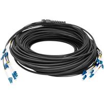 Digitus fiber optic universal breakout cable, duplex, LC/UPC connector, single mode OS2 (black, 50 meters, pre-assembled)