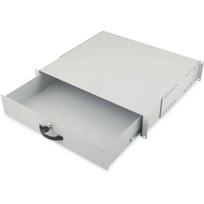 Digitus document tray 2 U (gray, lockable)