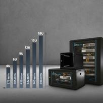 Extralink LITE 12U 530X400 WALL-MOUNTED RACKMOUNT CABINET BLACK Freestand/Wall/Floor mounted rack