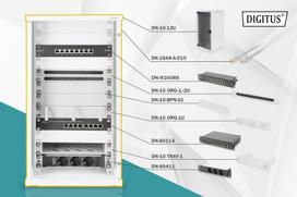 Digitus Network Set - 254 mm (10") - 12U, 312 x 300 mm (W xD)