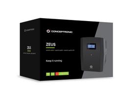 Conceptronic ZEUS04G 2200VA 1320W UPS, UK socket x 4, HID USB, RJ45 In/Out, AVR