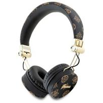 Guess Over-Ear Bluetooth Headphones ENC black Peony Script Round Shape