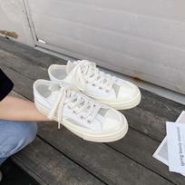Madingi Nauji Balti Drobės Batai Žemi Vulkanizuoti Batai 2024 Retro Prabangus Prekės ženklas Moteriški Batai Patogūs Studentiški Sportbačiai Zapatillas Mujer 4 balta