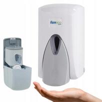 Faneco Pop sieninis skysto muilo ir dezinfekcijos dozatorius, 0,5 l, baltas