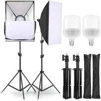 Foto ir vaizdo įranga | Žiūronai ir teleskopai // Fotoaparato ir studijos priedai // Lampy fotograficzne statyw softbox 50x70cm -e230 - inne żarówki